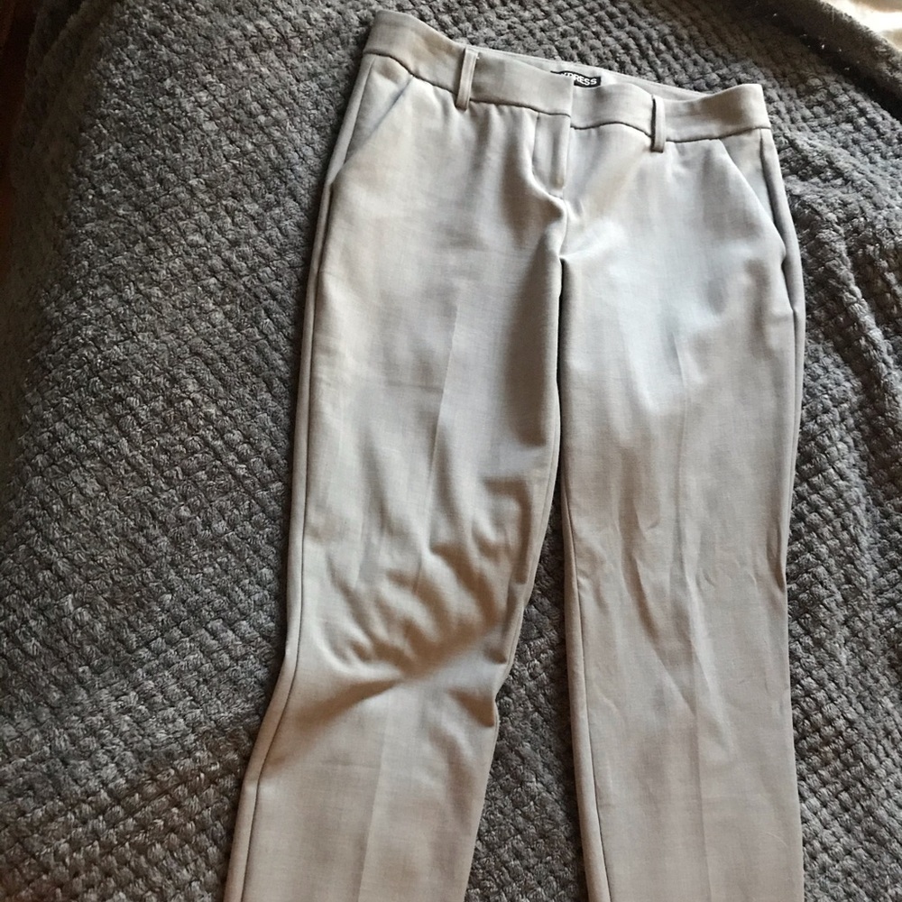 Express: Grey Columnist dress pants size 0 regular